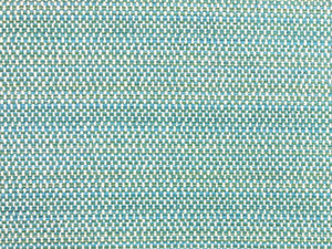 Designer Water & Stain Resistant Indoor Outdoor Aqua Blue Green White Chenille Upholstery Fabric