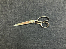 Load image into Gallery viewer, Designer MCM Mid Century Modern Linen Wool Navy Blue Flannel Upholstery Fabric