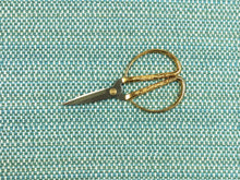 Load image into Gallery viewer, Designer Water &amp; Stain Resistant Indoor Outdoor Aqua Blue Green White Chenille Upholstery Fabric