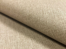 Load image into Gallery viewer, Designer Heavy Duty Beige MCM Faux Leather Upholstery Vinyl / Linen