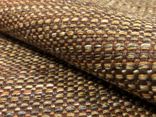 Load image into Gallery viewer, Heavy Duty Water &amp; Stain Resistant Brown Taupe Coral Grey White MCM Tweed Linen Upholstery Fabric