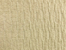Load image into Gallery viewer, Designer Taupe Geometric Matelasse Chenille Upholstery Fabric