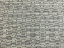 Load image into Gallery viewer, Designer Water &amp; Stain Resistant Grey Geometric Trellis Upholstery Fabric