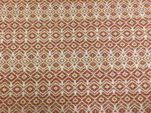 Load image into Gallery viewer, Designer Cotton Orange Beige Yellow Tribal Geometric Ombre Upholstery Drapery Fabric