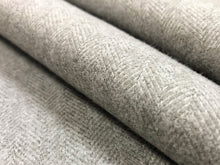 Load image into Gallery viewer, Designer Grey Wool Herringbone MCM Tweed Upholstery Drapery Fabric