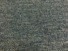Load image into Gallery viewer, 1 1/3 Yd Designer Denim Blue White Tweed MCM Mid Century Modern Upholstery Fabric