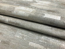 Load image into Gallery viewer, Designer Abstract Beige Grey Cream Upholstery Drapery Fabric
