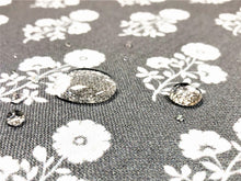 Load image into Gallery viewer, 34" x 49" Designer Water &amp; Stain Resistant Indoor Outdoor Grey White Floral Upholstery Drapery Fabric
