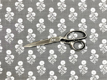 Load image into Gallery viewer, 34" x 49" Designer Water &amp; Stain Resistant Indoor Outdoor Grey White Floral Upholstery Drapery Fabric