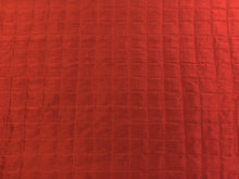 Load image into Gallery viewer, Designer Rose Red Silk Geometric Matelasse Upholstery Fabric