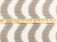 Load image into Gallery viewer, Designer Water &amp; Stain Resistant Indoor Outdoor Beige Taupe Abstract Upholstery Drapery Fabric