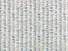 Load image into Gallery viewer, Designer Taupe Aqua Grey Blue White Abstract Upholstery Drapery Fabric