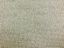Load image into Gallery viewer, Designer Water &amp; Stain Resistant Indoor Outdoor Off White Midnight Blue Small Dot Upholstery Drapery Fabric