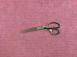 1.8 Yds Designer Magenta Beige Small Scale Geometric Upholstery Fabric