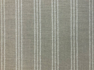 Designer Water & Stain Resistant Indoor Outdoor Beige Cream Nautical Stripe Upholstery Drapery Fabric