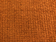 Load image into Gallery viewer, 1.5 Yd Designer Cotton Linen Viscose Terracotta Woven Boucle MCM Mid Century Modern Upholstery Fabric