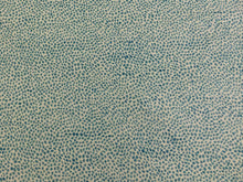 Load image into Gallery viewer, Designer Reversible Linen Viscose Teal Blue Cream Animal Pattern Upholstery Drapery Fabric