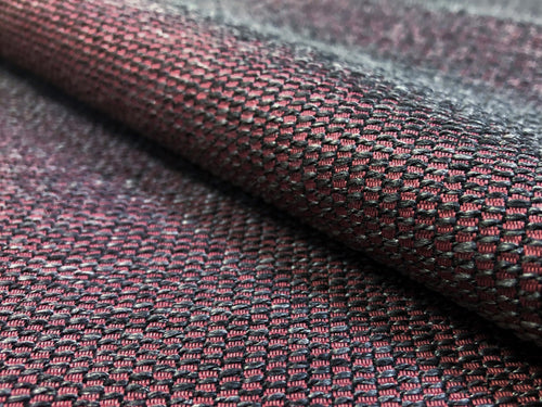 Fildoux Textiles Water & Stain Resistant Spectrum Rose Quartz Mauve Grey Tweed MCM Upholstery Fabric