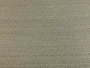 Designer Water & Stain Resistant MCM Mid Century Modern Geometric Herringbone Grey Cream Upholstery Fabric