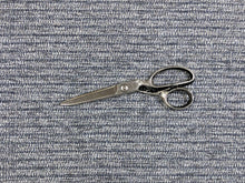 Load image into Gallery viewer, 1.4 Yds Designer Denim Blue Grey Woven MCM Tweed Upholstery Fabric