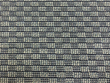Load image into Gallery viewer, Cowtan &amp; Tout Peconic Indigo Linen Blend Woven Geometric Navy Blue Upholstery Fabric