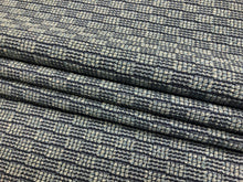 Load image into Gallery viewer, Cowtan &amp; Tout Peconic Indigo Linen Blend Woven Geometric Navy Blue Upholstery Fabric