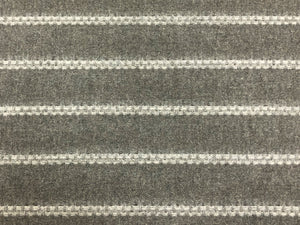 Designer Water & Stain Resistant Grey Nautical Stripe Upholstery Fabric