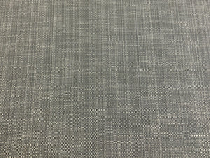 Designer Water & Stain Resistant MCM Mid Century Modern Woven Charcoal Grey Off White Upholstery Fabric