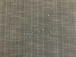 Designer Water & Stain Resistant MCM Mid Century Modern Woven Charcoal Grey Off White Upholstery Fabric