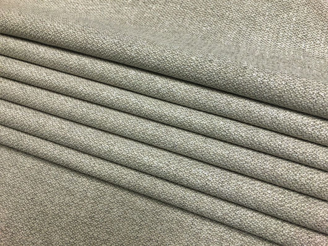 Designer MCM Mid Century Modern Grey Beige Cream Tweed Upholstery Fabric