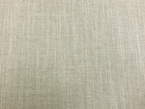 Designer Water & Stain Resistant Beige Natural Linen Upholstery Backed Fabric