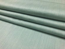 Load image into Gallery viewer, Designer Water &amp; Stain Resistant Upholstery Backed Sky Blue Wool Linen Fabric