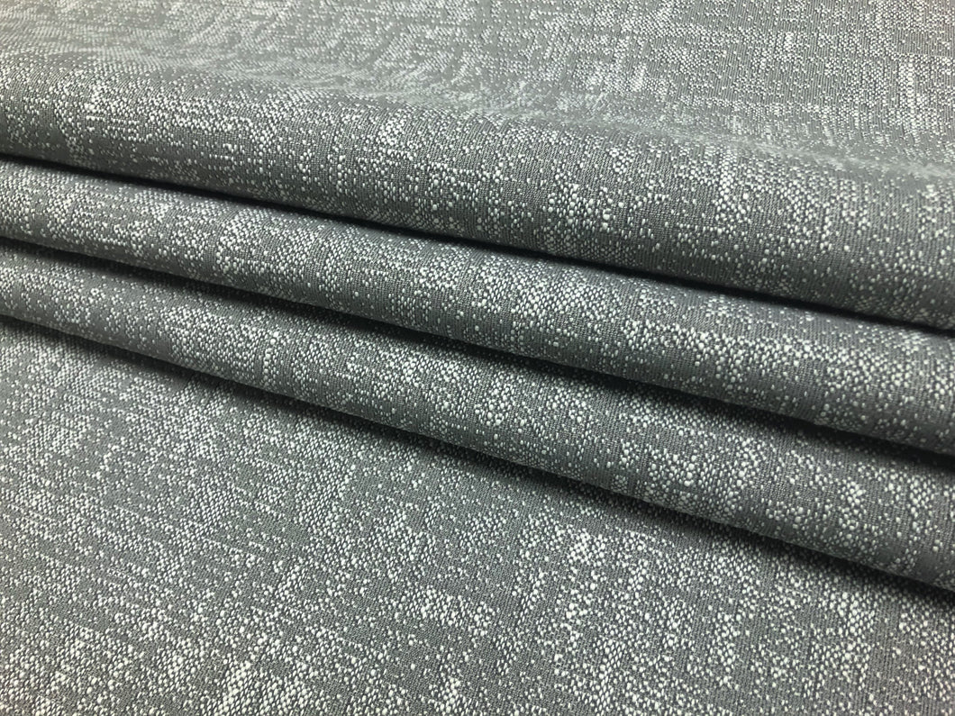 Designer Water & Stain Resistant MCM Mid Century Modern Grey Abstract Upholstery Fabric