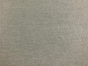 Designer Water & Stain Resistant Grey Greek Key Geometric Matelasse Upholstery Fabric
