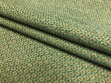 Load image into Gallery viewer, Designer Seafoam Green Olive Beige Small Scale Dot Chenille Upholstery Fabric