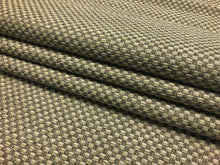 Load image into Gallery viewer, Designer Water &amp; Stain Resistant Woven MCM Mid Century Modern Basketweave Beige Taupe Brown Upholstery Fabric