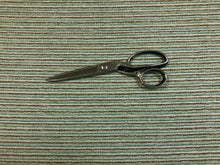 Load image into Gallery viewer, Designer Water &amp; Stain Resistant Seafoam Aqua Green Brown Stripe Upholstery Drapery Fabric