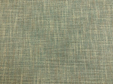 Load image into Gallery viewer, Designer Aqua Blue Cream Taupe MCM Mid Century Modern Tweed Upholstery Fabric