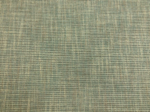 Designer Aqua Blue Cream Taupe MCM Mid Century Modern Tweed Upholstery Fabric