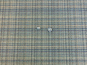 Designer Water & Stain Resistant MCM Mid Century Modern French Navy Blue Green Upholstery Drapery Fabric