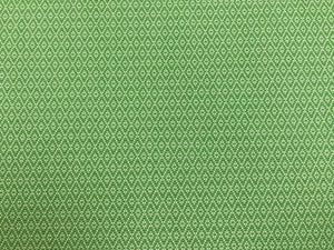 Designer Water & Stain Resistant Indoor Outdoor Green Beige Geometric Diamond Upholstery Drapery Fabric