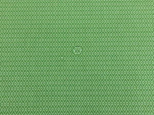 Designer Water & Stain Resistant Indoor Outdoor Green Beige Geometric Diamond Upholstery Drapery Fabric