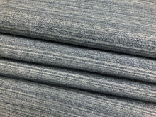 Load image into Gallery viewer, Designer Indoor Outdoor Navy Blue White Nautical Stripe Upholstery Fabric