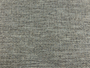 Designer MCM Mid Century Modern Navy Blue Grey Herringbone Upholstery Fabric