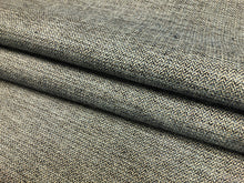 Load image into Gallery viewer, Designer MCM Mid Century Modern Navy Blue Grey Herringbone Upholstery Fabric