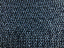 Load image into Gallery viewer, Designer Water &amp; Stain Resistant MCM Mid Century Modern Woven Navy Blue Tweed Upholstery Fabric