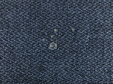 Load image into Gallery viewer, Designer Water &amp; Stain Resistant MCM Mid Century Modern Woven Navy Blue Tweed Upholstery Fabric