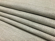 Load image into Gallery viewer, Designer Water &amp; Stain Resistant Linen Flax Viscose Beige Taupe MCM Mid Century Modern Upholstery Fabric