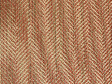 Load image into Gallery viewer, Cowtan &amp; Tout Strada Persimmon Sunbrella Acrylic Orange Beige Herringbone Indoor Outdoor Upholstery Fabric