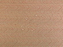 Load image into Gallery viewer, Cowtan &amp; Tout Strada Persimmon Sunbrella Acrylic Orange Beige Herringbone Indoor Outdoor Upholstery Fabric
